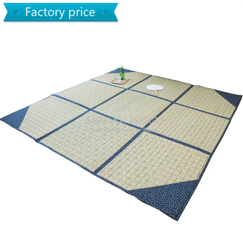 2 м* 2 м натуральный растительный коврик 1 см утолщенный напольный коврик с татами четыре сезона коврик для гостиной детский коврик для ползания складывающийся ковер