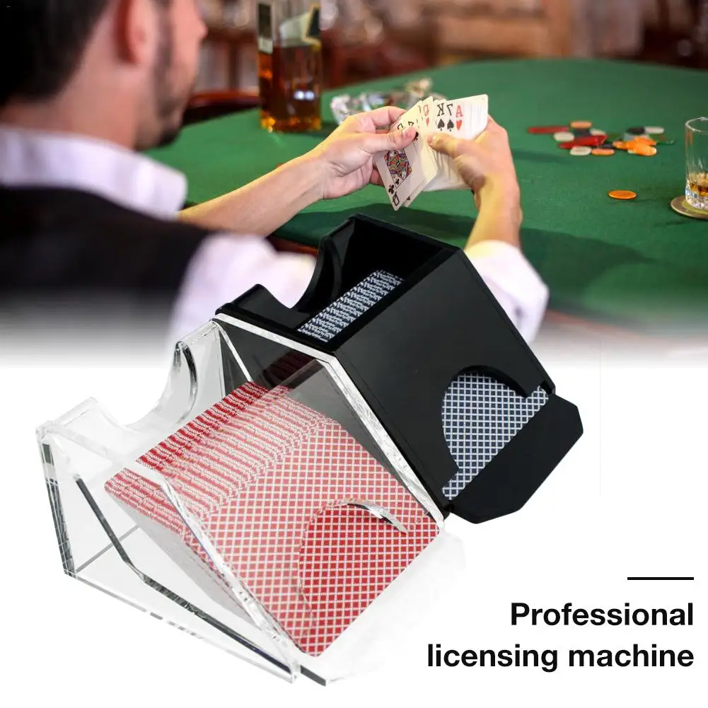 テキサスホールデムプロデラックスポーカーディーラーポーカーカード靴クラブポーカーゲーム特別なプラスチックアクリル 6 ポーカーマシンライセンス ボードゲーム Aliexpress