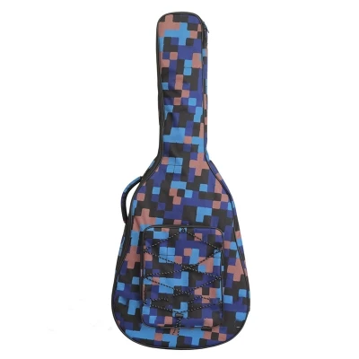 Гитарный чехол сумка акустическая 40 41 дюймов, классика народная Flattop Balladry Guitarra 10 мм цветной водонепроницаемый рюкзак для переноски Гига - Цвет: Синий