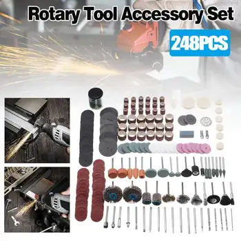 

248PCS Rotary Tool Accessories for Easy Cutting Grinding Sanding Carving and Polishing Tool Combination For Hilda Dremel