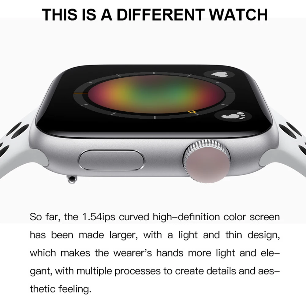 1:1 iwo Smart Watch 4 1.54 HD 210MAH Bluetooth Call Smartwatch Android for Women ECG Monitor Waterproof Ios Watch PK iwo 11 12