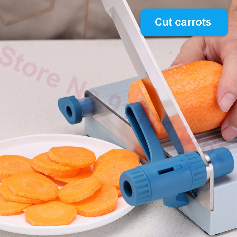 Household Manual Slicer Sausage Dried Meat Cheese Slicing Machine Multifunctional Cutter Thickness Adjustable