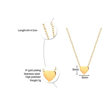 

FXM stainless steel necklace hot sell popular pendant single steel material man necklace lover gift heart shape