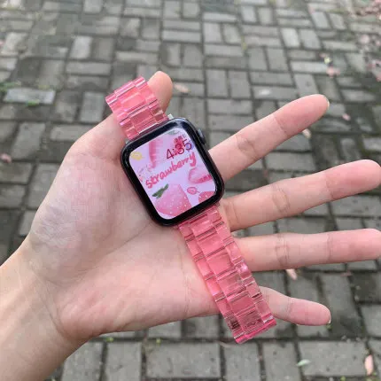 20mm Transparent Resin Replacement Strap - Elegant Wristband Bracelet
