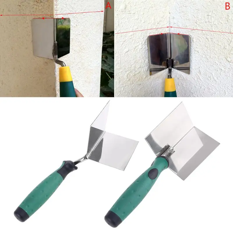 

Drywall Corner Tool Flexes for 90 Degree Corner High Grade Stainless Steel Sheetrock Corner Trowel Ergonomic Grip Tool