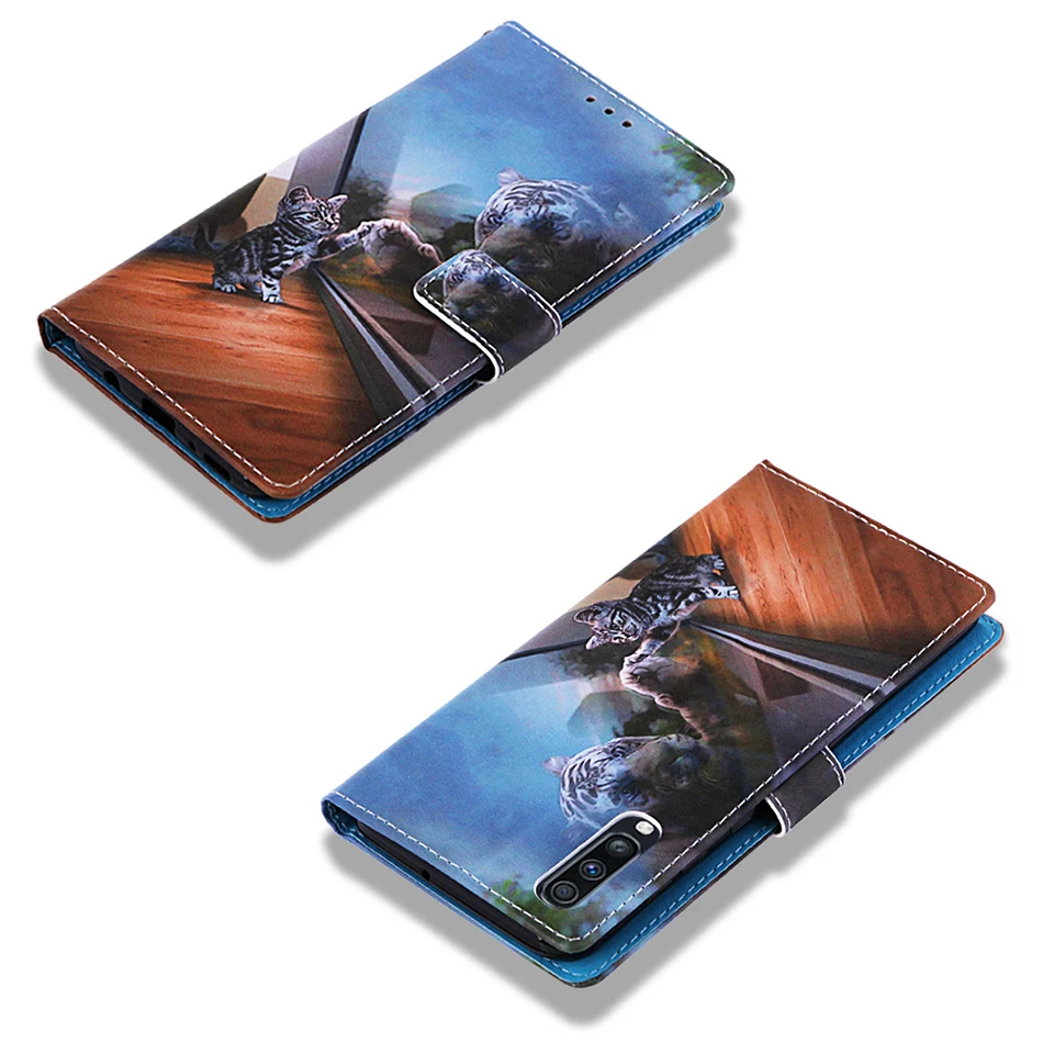 Мультфильм слот для карт чехол портмоне с откидной крышкой Samsung Galaxy A11 A41 M11 A91 A81 S10