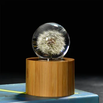 

Dandelion Crystal Ball Music Box Spring Music Box Gift Home Crafts Ornaments - Tune B