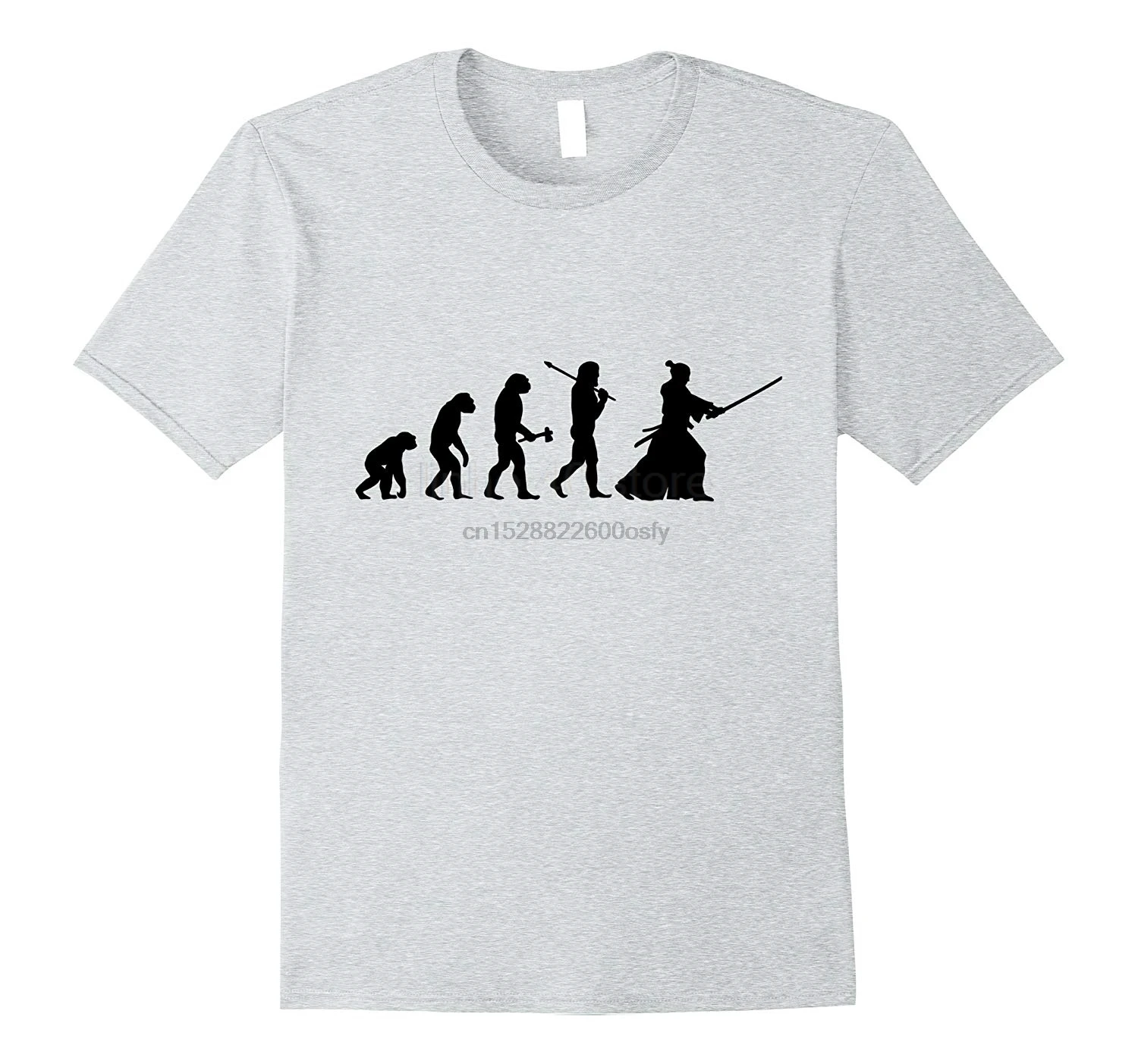 Японская Kendo Evolution забавная футболка с Самураем Летняя мужская | Мужская одежда