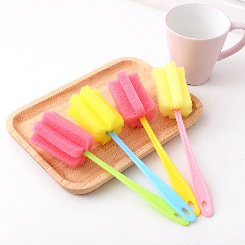 Random 1pc Кухонные гаджеты многофункциональная щетка для очистки Кружка кофейная чашка Чистящая губка, щетка кухонная утварь бутылка для воды щетка - Цвет: Random 1pc