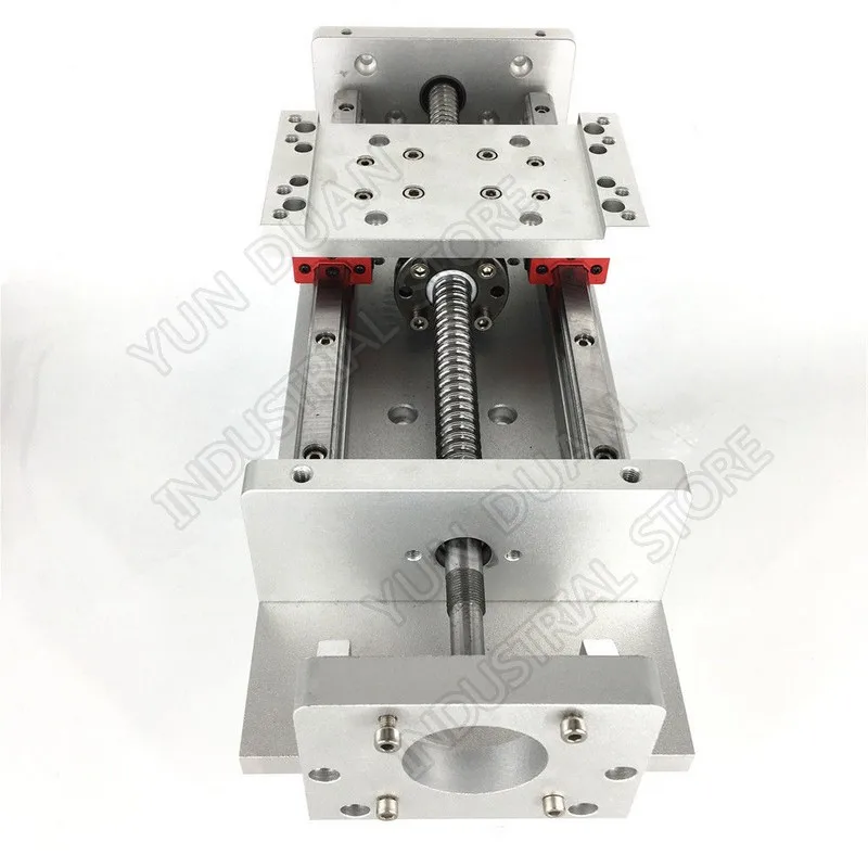 

12" 300MM Stroke XYZ Axis Cross Electric Sliding Table Slide Linear Stage SFU1605 Ballscrew HG15 guide platform CNC Drilling