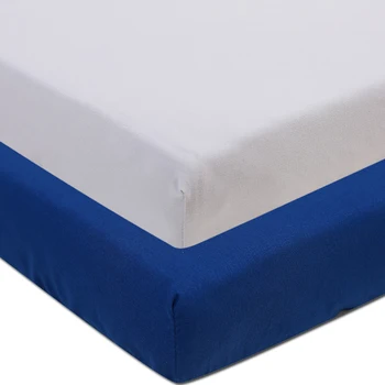 

130*70 cm Microfiber Silky Soft Crib Sheet Navy, Breathable Cool Cozy Toddler Mattress Sheet Fitted, Baby Sheet for Boys Gir
