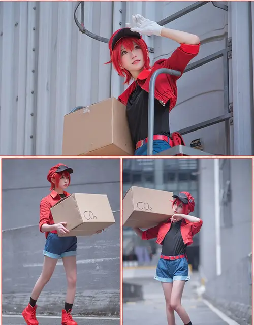 Erythrocite Red Blood Cell Cells at Work Hataraku Saibou Cosplay Cap H –  fortunecosplay