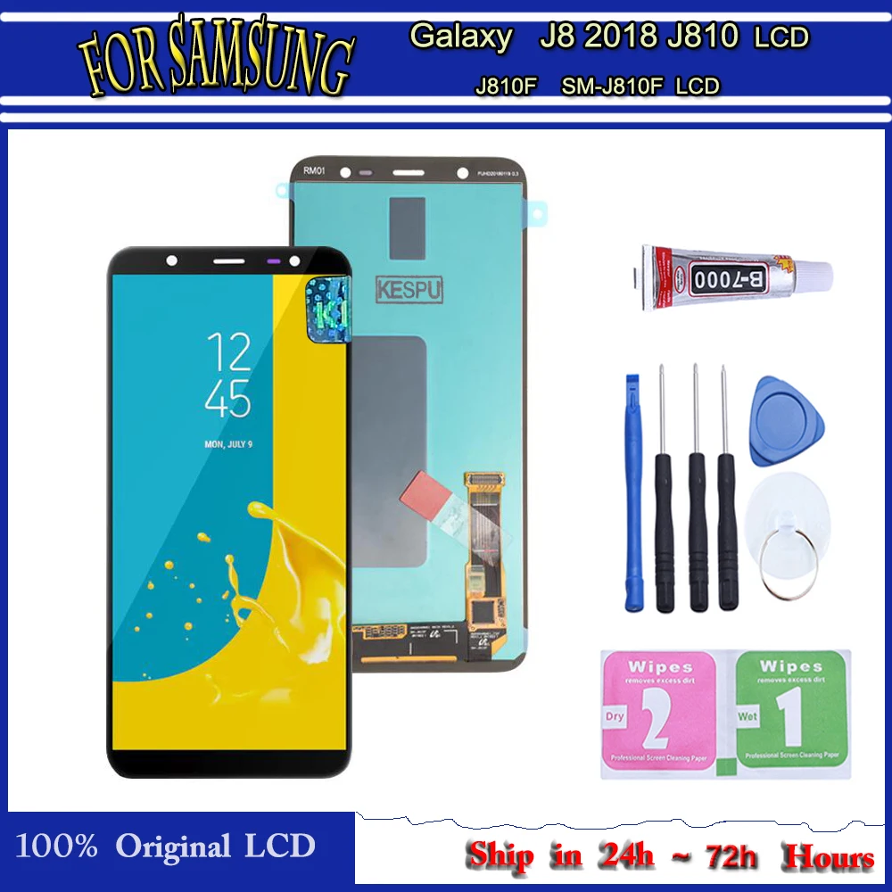 Оригинальный сенсорный экран для SAMSUNG Galaxy J8 2018 J810 J810F SM дисплей дигитайзер в сборе