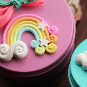 

Rainbow candy box, wedding supplies, pink, blue iron candy box, wedding supplies gift bag