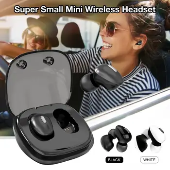 

Mini Wireless Stereo Bluetooth Earphone CV6.0 Noise Reduction In-ear Switching Dual-pass Earphones With Charging Box T2