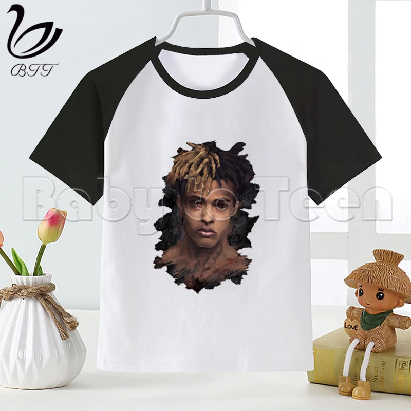Футболка XXXTentacion с забавным принтом футболки для мальчиков Детская футболка