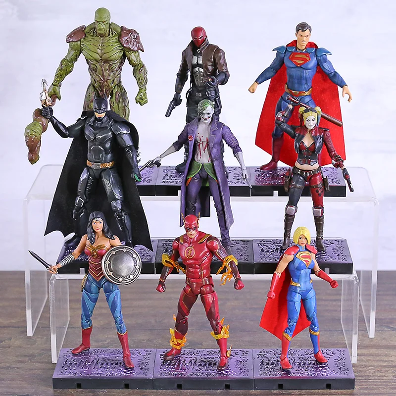 DC Comics Injustice 2 Batman Superman Wonder Woman Joker Harley Quinn Flash Supergirl Red Hood Swam
