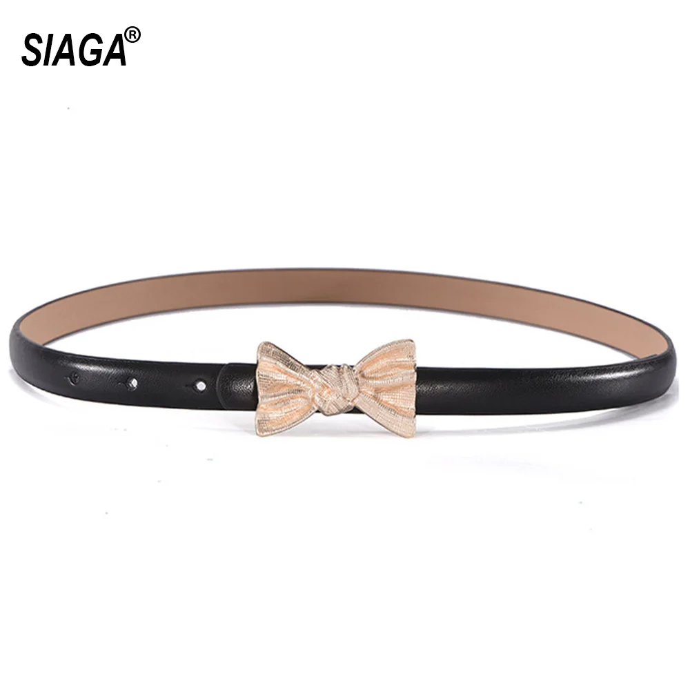 Ladies True Genuine Leather Decorative Dresses Women's Belt Simple Chain Skirt Fashion Slim Belts for Women FCO177