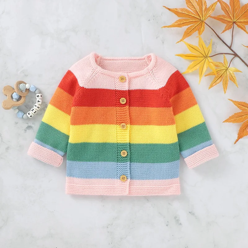 

Winter Toddler Kid Cute Sweater Knit Cardigan Sweater Boys Toddler Kid Clothes Long Sleeve Gentleman Knitwear thick Outfit