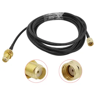 

1Pcs SMA Female Jack to RP SMA Male Plug RG58 Coaxial Cable Extension Cables Pigtail Wire Connector 1m 3m 5m 8m 10m 12m 15m 20m