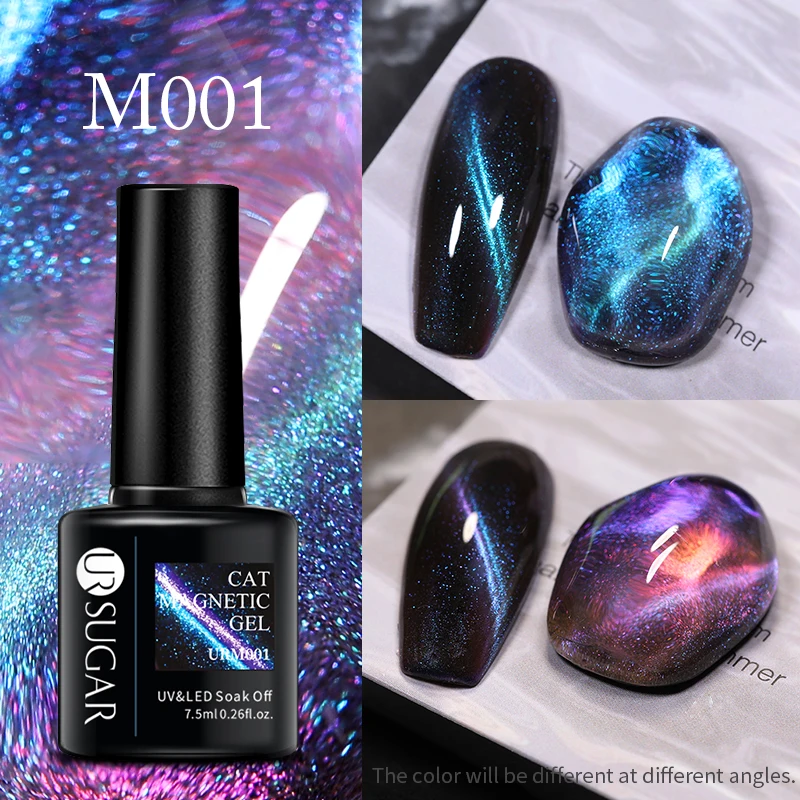 Ur Sugar Cat Gel Nail Polish Semi Permanent Blue Purple Nail Polish Soak Off Uv