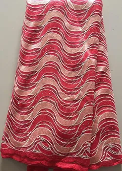

Tulle Embroidered Net Lace African French Laces Fabrics High Quality Nigerian French Net Lace 2020 With stones NLL2965