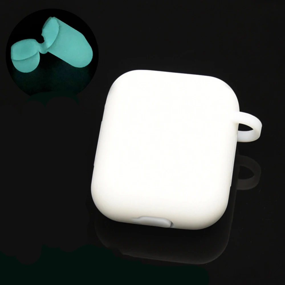 Чехол для наушников для Apple AirPods, чехол, настоящие беспроводные Bluetooth наушники для Air Pods, защитный чехол, аксессуары для AirPod - Цвет: Blue luminous