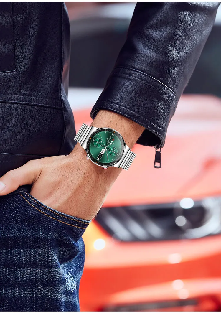 New 454*454 HD Smart Watch Full Touch Screen Mens Bluetooth Call Smartwatch IP68 Waterproof Music Player Fitness Tracker Watches