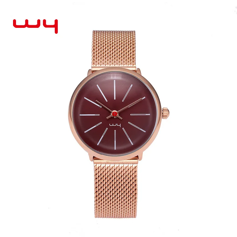

WY Alloy Ladies' Watch Fashion Korean-style Quartz Watch Steel Belt Simple Girl'S Table Watrproof Watch