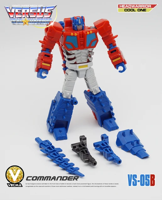 MFT Transformation Brainstorm VS05 VS-05 VS05B Crocodile G1 Mindwipe Leader Obstinate Commander Head Warrior Shoulder Gun Figure VS05B Without Box