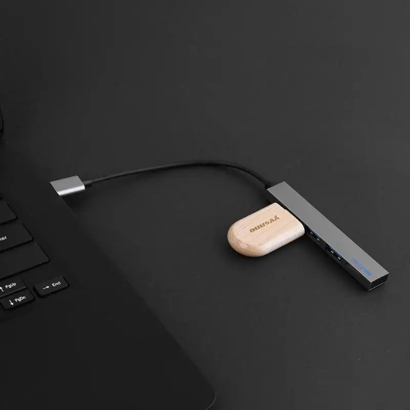 Type C концентратор USB-C-3 порта USB 2,0+ TF слот для карты сплиттер конвертер OTG Кабель-адаптер для Macbook Pro iMac ПК Аксессуары для ноутбуков