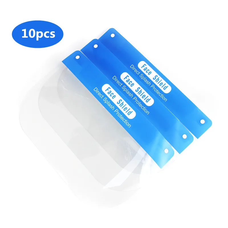 

10pcs Face Shield Safety Protection Mask Dustproof Masks Anti Splash Salivaproof Anti-dust Protective Mask