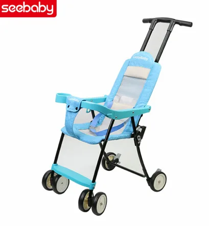 

Seebaby Lightweight Folding Baby Stroller Children Can Travel Ultra Breathable Portable Four-wheel Cart Manufacturers