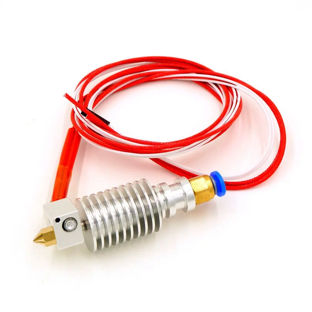 Copper Nozzle Filament Extruder Threaded 3D Printer Hotend Full Metal V5 Print Head for MK8 Print Head Nozzle 1.75MM 510 PCS (8)