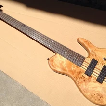 Шея через 5 струнная электрическая бас-гитара с активным звукоснимателем из массива ashwood