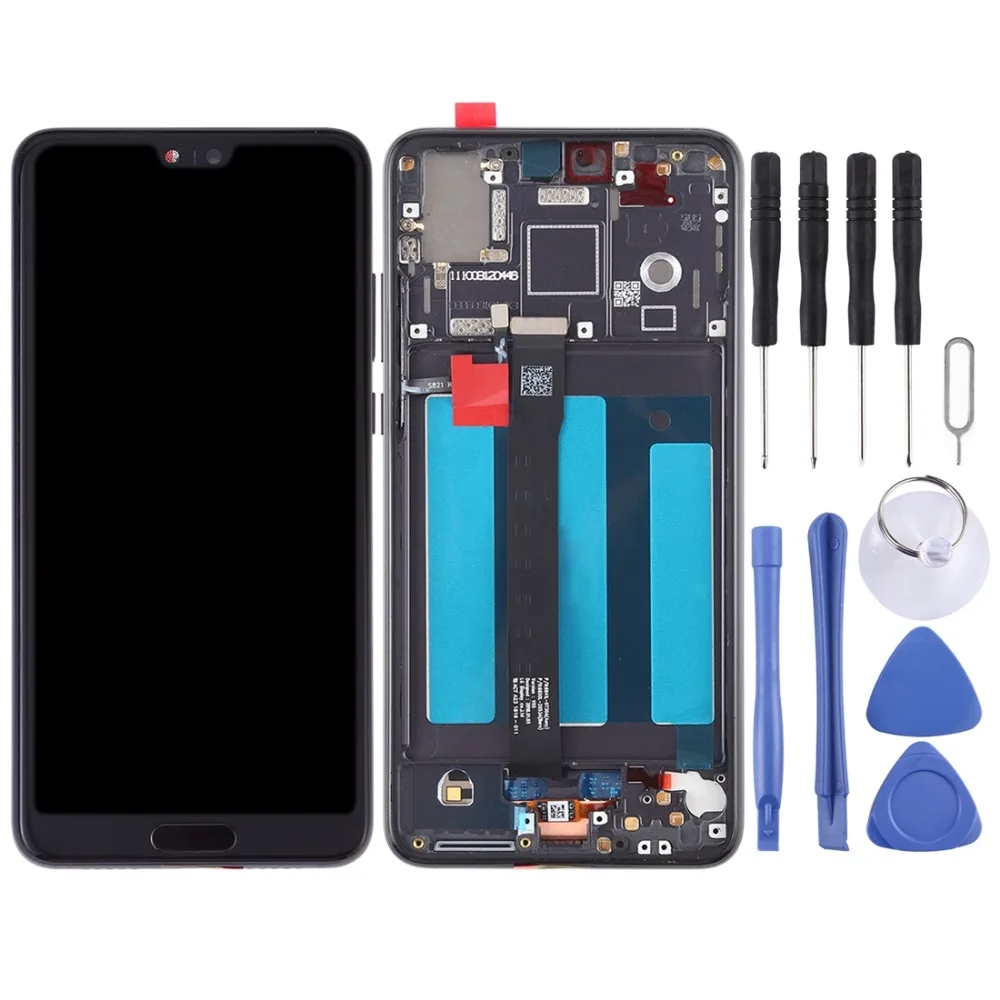IPartsBuy ЖК-экран и дигитайзер Полная сборка с рамкой для huawei P20