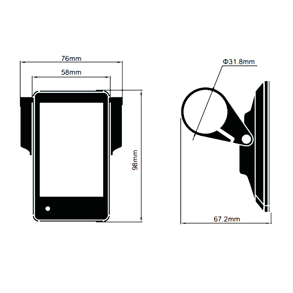 

Scooter KD718 Screen Monitor Display Riding For Bafang Mid Motor BBS01B BBS02B