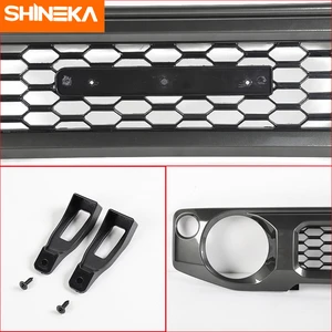 Image 3 - SHINEKA Racing Grills For Suzuki Jimny JB74 2019+ Car Black Honeycomb Mesh Front Grille Cover Accessories For Suzuki Jimny 2019+