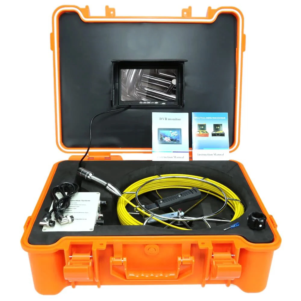 

23mm IP68 Waterproof Pipe Sewer Drain Inspection Video Camera With 20m Cable 7inch Monitor Pipeline Industrial Endoscope System