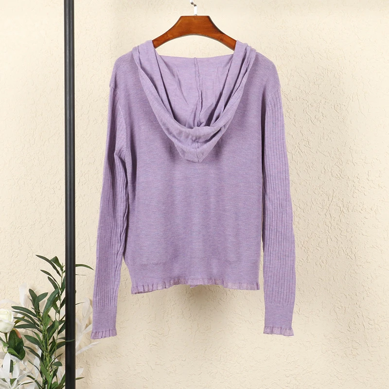 GOPLUS Winter Cardigan for Women 2020 Casual Solid Black Knitted V-neck with Hodded Sweaters Womans Clothing Jersey Mujer