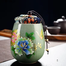 Celadon влагостойкая уплотнительная керамическая банка с крышкой для кофейных зерен, конфет, печенья, украшения для кухонного хранения