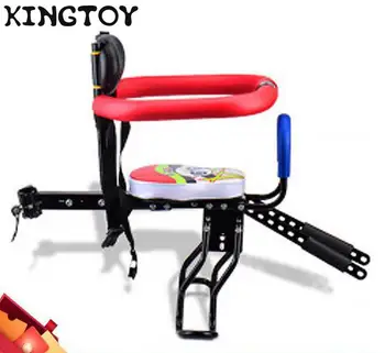 

Electric Bicycle Trailer Child Bicycle Chair Babys Kids Safety Release Saddle Seat With Armrest Guard Bar Pedal Bike Seat