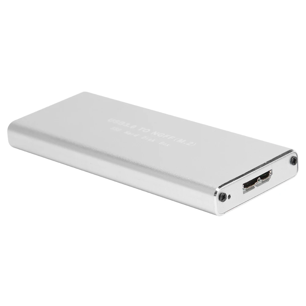 USB 3.0 M.2 NGFF Box SSD External Enclosure Case HDD with Cable Pouch New Adapter 2230 2242 2260 2280 Hard Disk | Компьютеры и офис