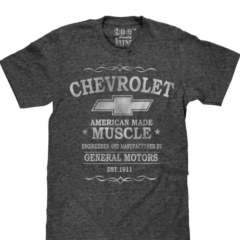Мужская забавная Футболка женская крутая футболка Chevrolet американская мышечная
