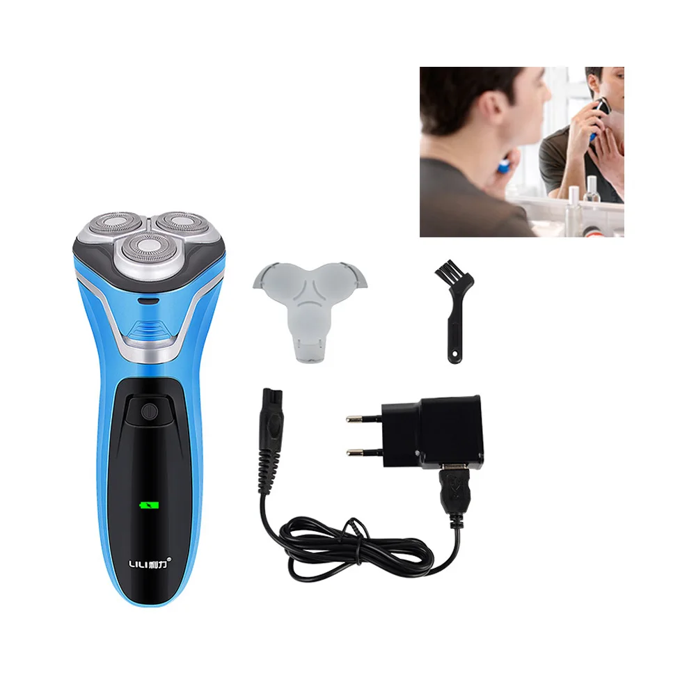 

Professional Men Washable Rechargeable Electric Shaver Electric Shaving Beard Machine Razor Rechargeable Wet and Dry Use Shaver