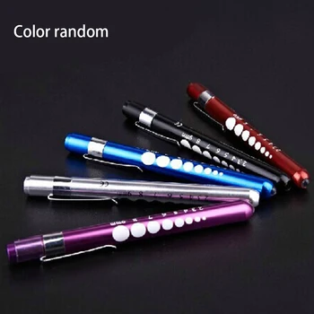 

Mini Ear Care Tool Portable Led With Pupil Gauge Medical Pen Light Mouth Inspection Clip Nursing Tick Mark Doctors Pocket