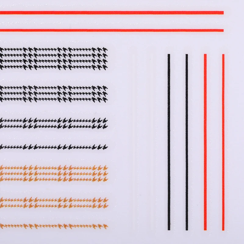 1 лист полосатая Форма 3D наклейки для ногтей самоклеющийся клейкий трансферный Переводные картинки дизайн ногтей украшения для дизайна ногтей DIY аксессуары для дизайна