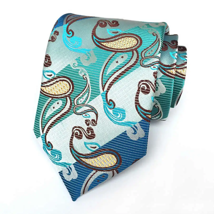26 стилей классические галстуки в полоску с Пейсли для мужчин 8 см шелковый галстук синий черный зеленый жаккард Тканые деловые свадебные галстуки