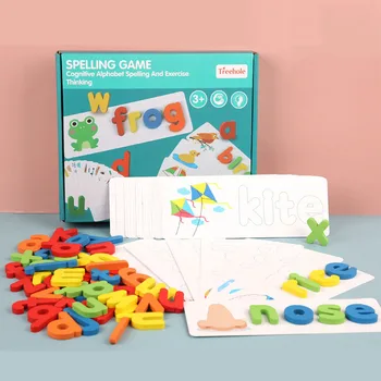 

N 26 English alphabet spelling words game Early Learning Jigsaw Letter Alphabet Puzzle Preschool Educational Baby Toys