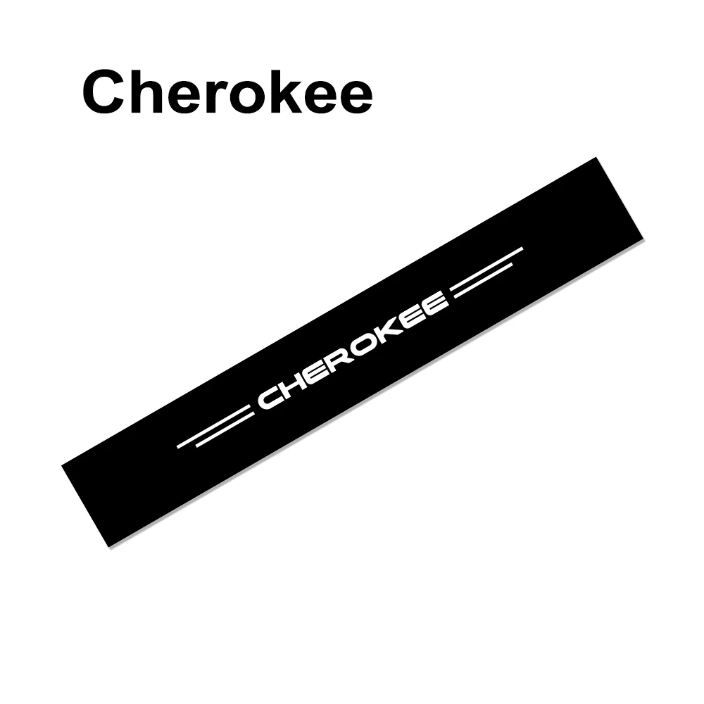 Автомобильный солнцезащитный Козырек Наклейка Авто Наклейка для ветрового стекла для Jeep Renegade Wrangler JK Rubicon Cherokee Патриот Трейл ястреб аксессуары для компаса - Название цвета: For Cherokee